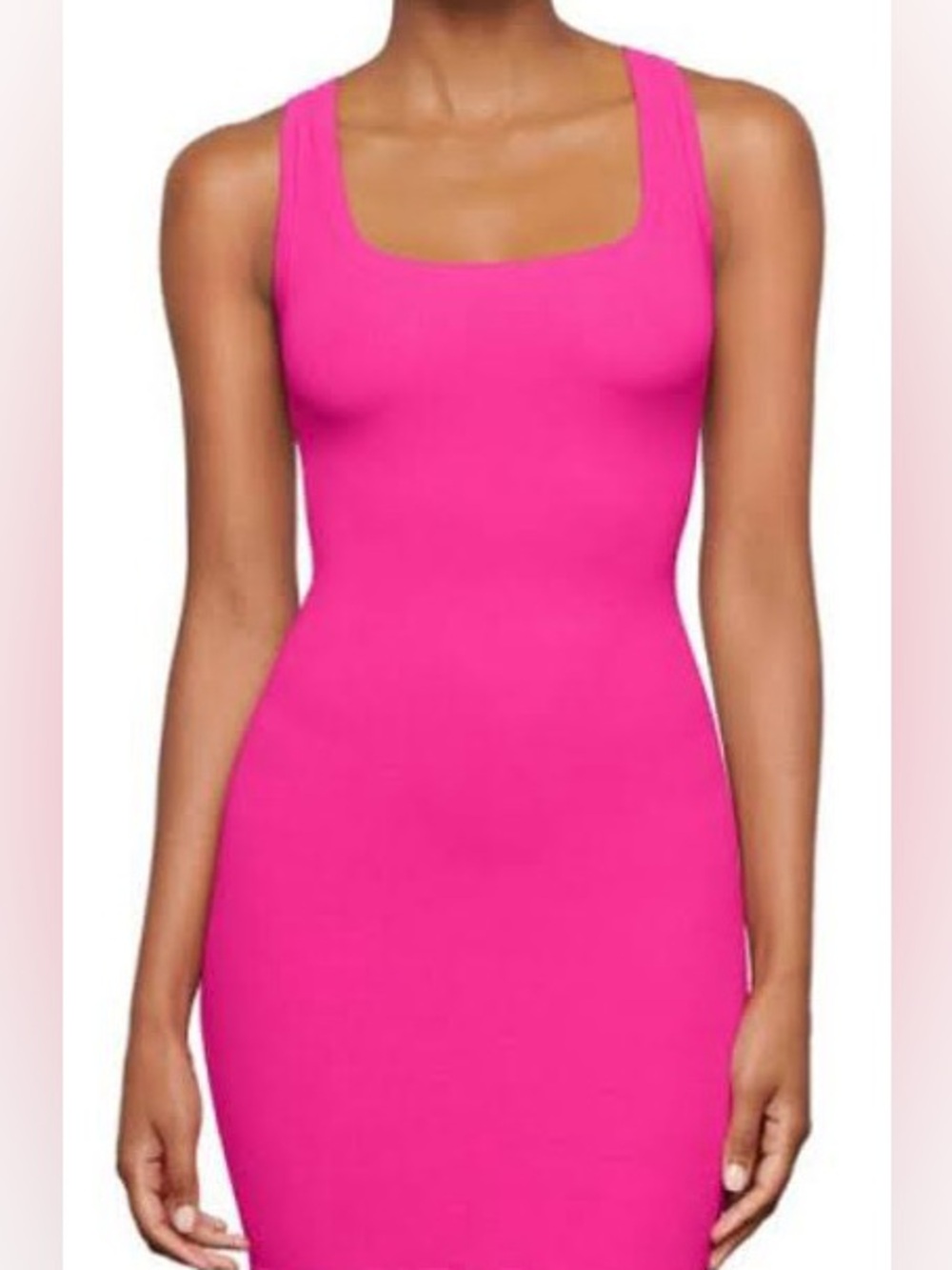 SKIMS SOFT LOUNGE MINI DRESS | HOT PINK - Medium - Like New